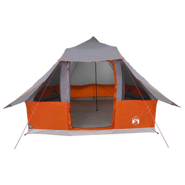 Cort de familie Tipi Manual Gri, Portocaliu 358 x 296 x 258 cm - WALTI WALTI