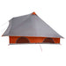 Cort de familie Tipi Manual Gri, Portocaliu 358 x 296 x 258 cm - WALTI WALTI
