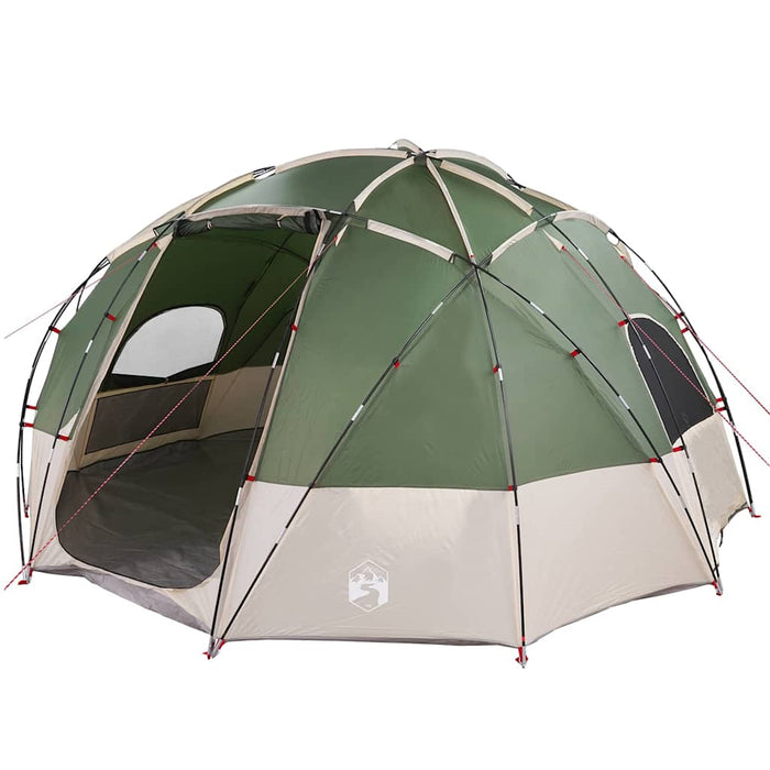 Cort de Camping cu acoperiș Verde 475 x 475 x 235 cm Poliester - WALTI WALTI