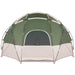 Cort de Camping cu acoperiș Verde 475 x 475 x 235 cm Poliester - WALTI WALTI