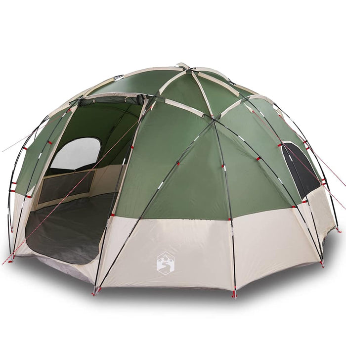 Cort de Camping cu acoperiș Verde 475 x 475 x 235 cm Poliester - WALTI WALTI