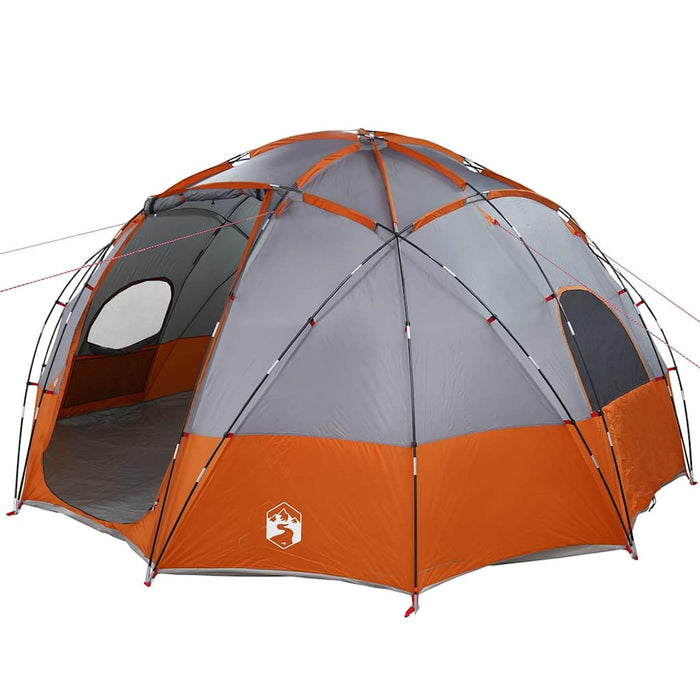 Cort de Camping Gri și portocaliu 475 x 475 x 235 cm Poliester - WALTI WALTI