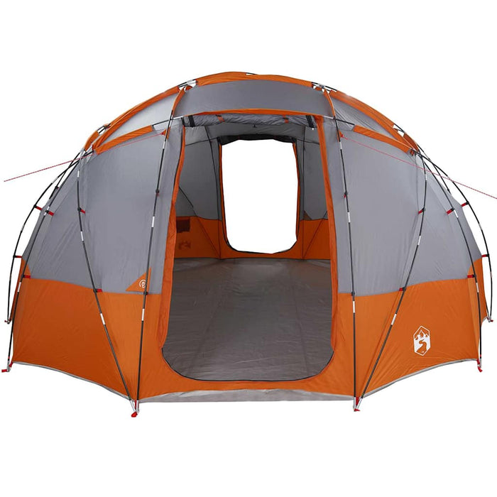 Cort de Camping Gri și portocaliu 475 x 475 x 235 cm Poliester - WALTI WALTI