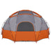 Cort de Camping Gri și portocaliu 475 x 475 x 235 cm Poliester - WALTI WALTI