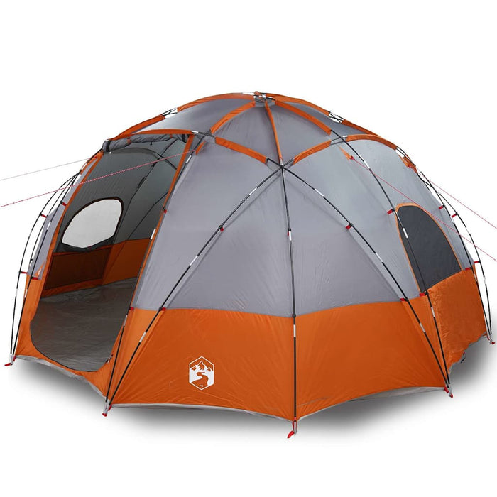 Cort de Camping Gri și portocaliu 475 x 475 x 235 cm Poliester - WALTI WALTI