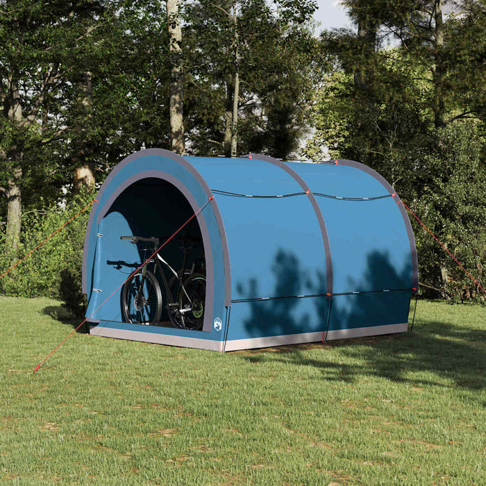 Cort pentru depozitare biciclete Albastru 256 x 222 x 182 cm - WALTI WALTI