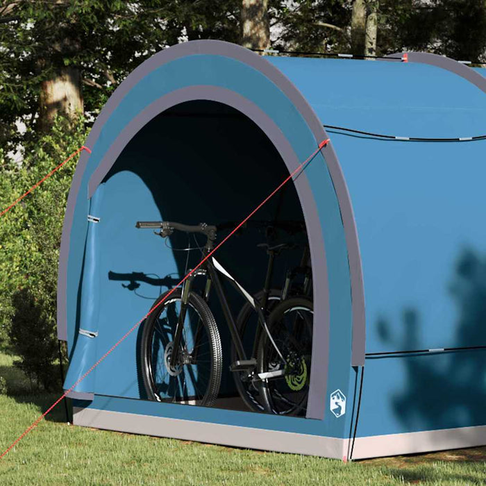 Cort pentru depozitare biciclete Albastru 256 x 222 x 182 cm - WALTI WALTI