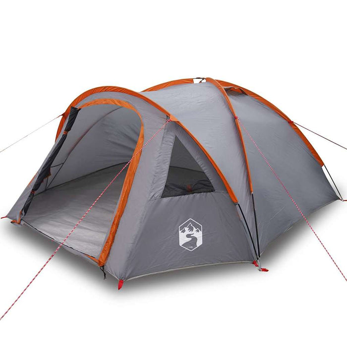 Cort de Camping Gri și portocaliu 308 x 268 x 130 cm Poliester - WALTI WALTI