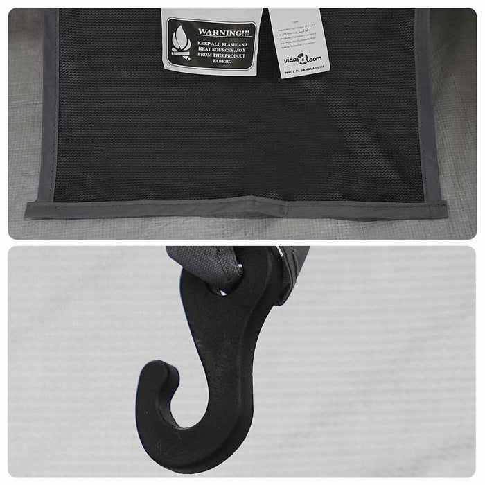 Cort interior Negru 208 x 140 x 175 cm Plasă - WALTI WALTI