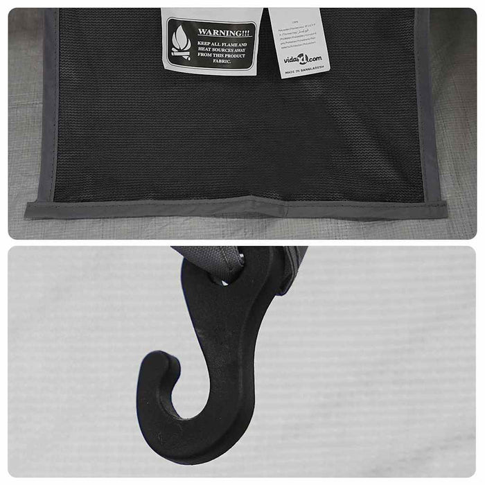 Cort interior Negru 206 x 188 x 175 cm Plasă - WALTI WALTI