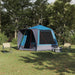 Cort de Camping albastru 420 x 420 x 227 cm Poliester - WALTI WALTI
