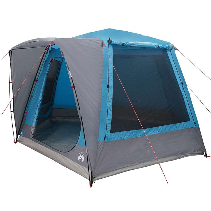Cort de Camping albastru 420 x 420 x 227 cm Poliester - WALTI WALTI