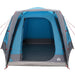 Cort de Camping albastru 420 x 420 x 227 cm Poliester - WALTI WALTI