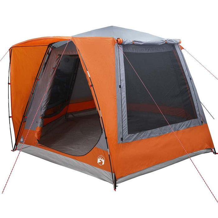 Cort de Camping Gri și portocaliu 420 x 420 x 227 cm Poliester - WALTI WALTI