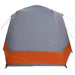 Cort de Camping Gri și portocaliu 420 x 420 x 227 cm Poliester - WALTI WALTI