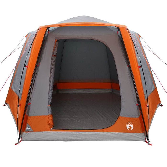 Cort de Camping Gri și portocaliu 420 x 420 x 227 cm Poliester - WALTI WALTI