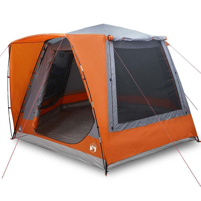 Cort de Camping Gri și portocaliu 420 x 420 x 227 cm Poliester - WALTI WALTI