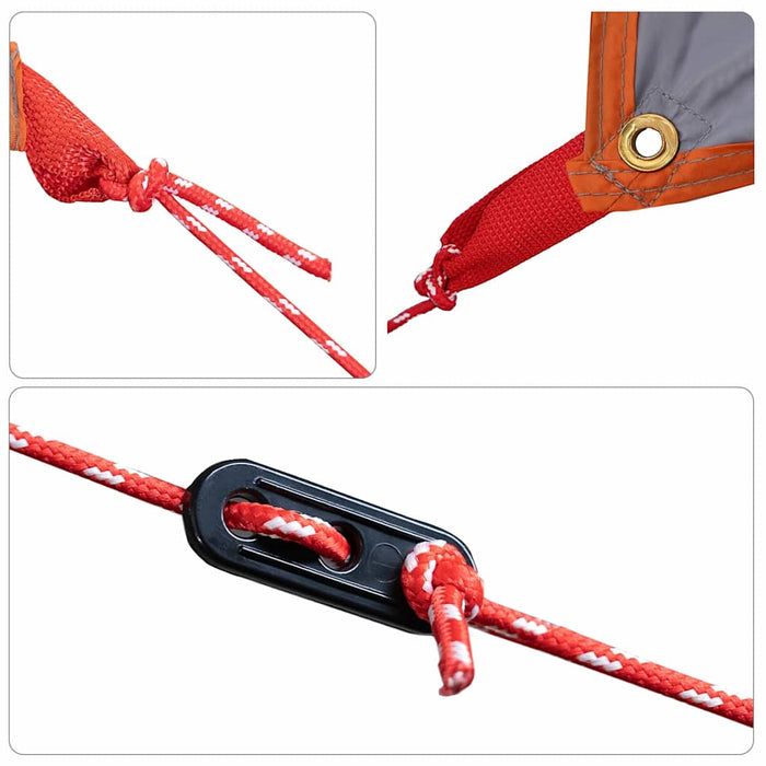 Tarp rezistent la apă cu acoperiș Gri și Portocalie - WALTI WALTI