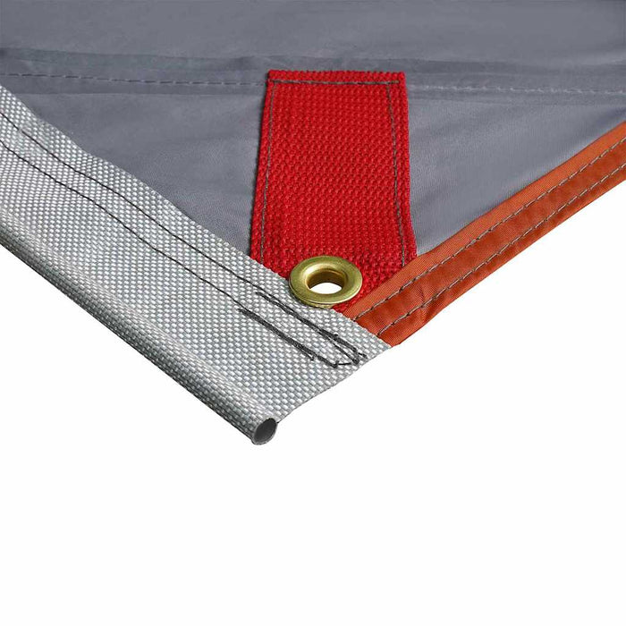 Copertină pentru caravană 240 x 350 cm Gri și Portocalie tafta WALTI