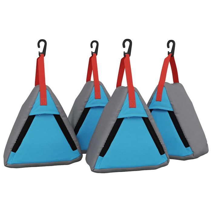 Pungă de stocare 4 pcs Gri și Albastru 24 x 16 x 24 cm oxford - WALTI WALTI