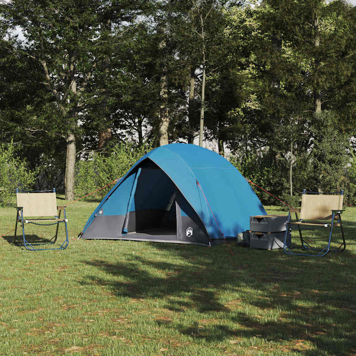 Cort de Camping albastru 320 x 275 x 190 cm Poliester - WALTI WALTI