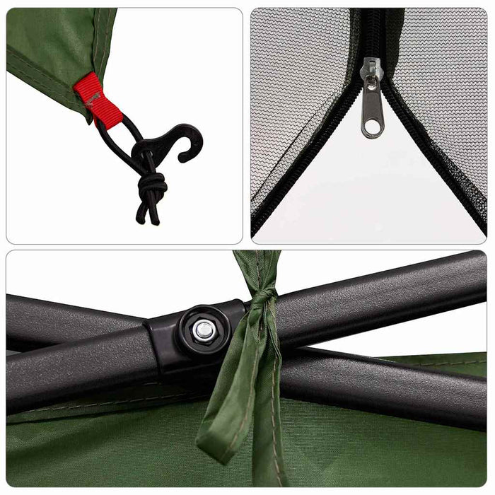 Cort interior din plasă Verde 303 x 303 cm - WALTI WALTI