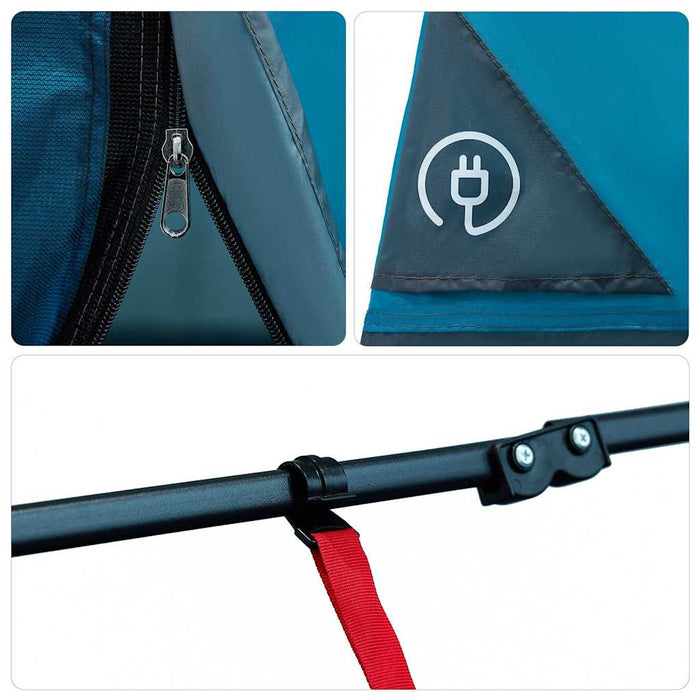 Cort cu acoperiș Altele Manual cu aerisire de aer Albastru și Negru 290 x 288 cm - WALTI WALTI