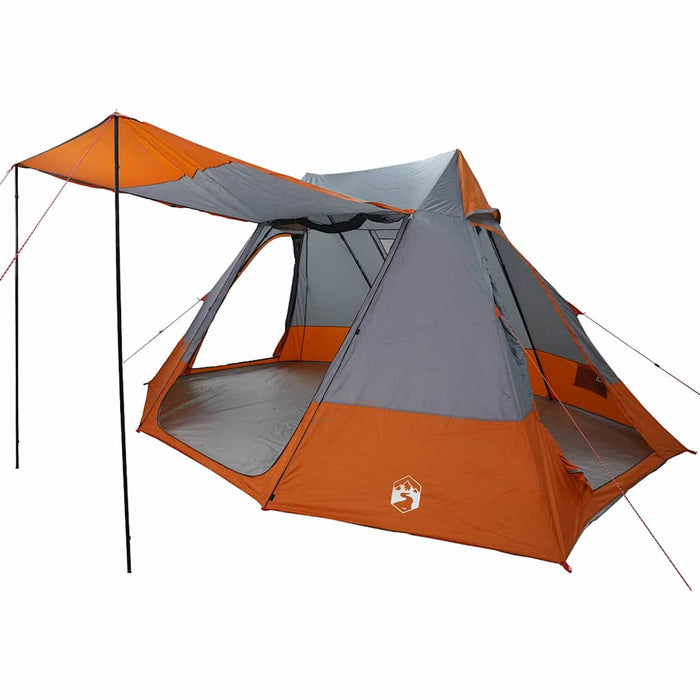 Cort de Camping Gri și portocaliu 482 x 360 x 227 cm Poliester - WALTI WALTI