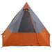 Cort de Camping Gri și portocaliu 482 x 360 x 227 cm Poliester - WALTI WALTI