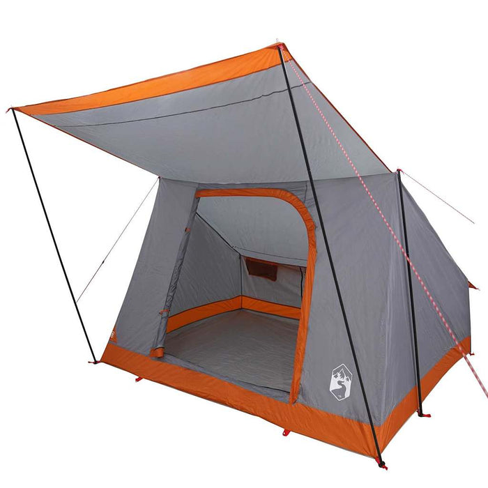 Cort de Camping Gri și portocaliu 223 x 163 x 130 cm Poliester - WALTI WALTI
