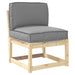 Set de perne pentru palet 2 pcs Gri 60 x 60 x 12 cm - WALTI WALTI