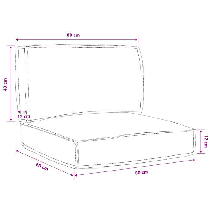 Set de perne pentru palet Material Oxford Albastru regal WALTI