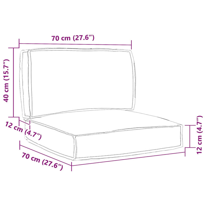 Set de perne pentru palet Floral 2 pcs Model Frunză Verde - WALTI WALTI
