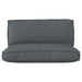 Set de perne pentru palet 2 pcs Antracit 120 x 80 x 12 cm - WALTI WALTI