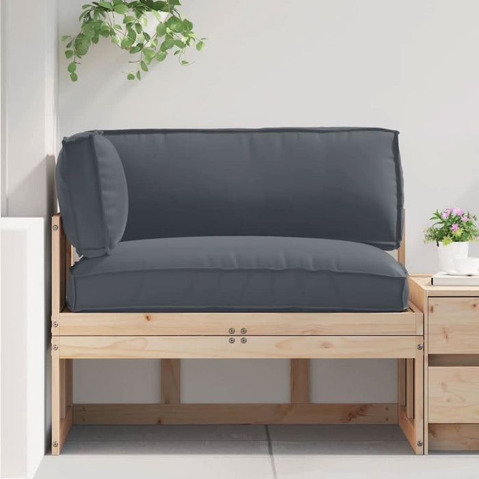 Set de perne pentru palet 3 pcs Antracit 120 x 80 x 12 cm - WALTI WALTI