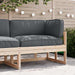 Set de perne pentru palet 3 pcs Antracit 120 x 80 x 12 cm - WALTI WALTI