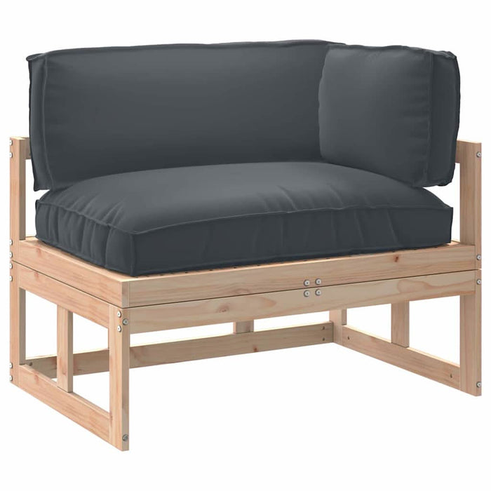 Set de perne pentru palet 3 pcs Antracit 120 x 80 x 12 cm - WALTI WALTI