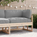 Set de perne pentru palet 3 pcs Gri 120 x 80 x 12 cm - WALTI WALTI