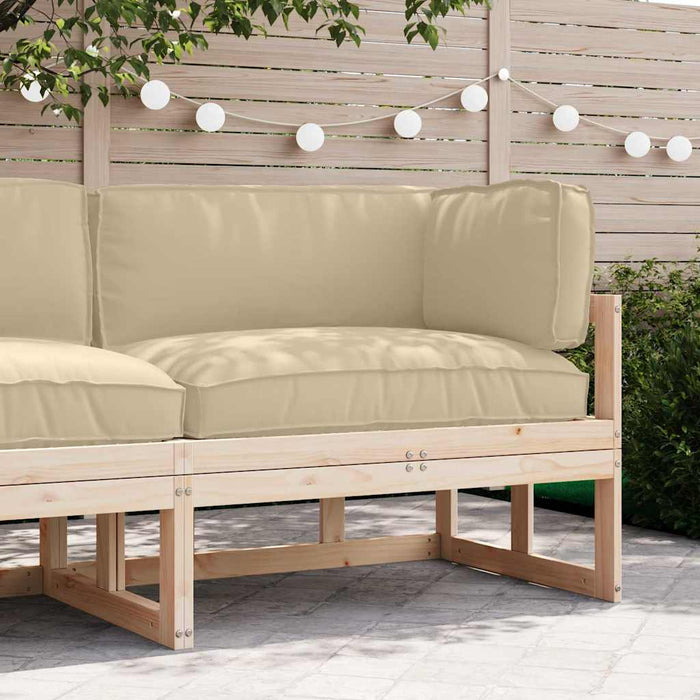 Set de perne pentru palet 3 pcs Bej Material Oxford WALTI