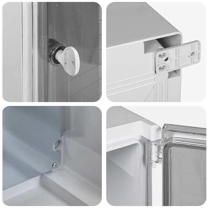 Dulap de control Gri 37 x 16,5 x 35 cm Plastic ABS WALTI