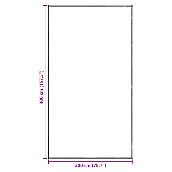 Covoare pentru Cort Albastru și Gri 400 x 200 cm Polietilenă - WALTI WALTI