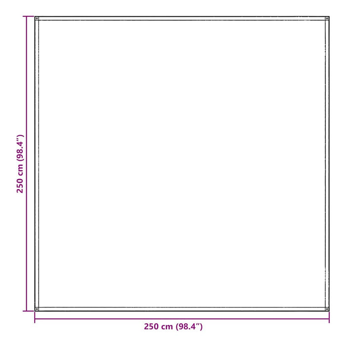 Covoare pentru Cort Albastru și Gri 250 x 250 cm Polietilenă - WALTI WALTI