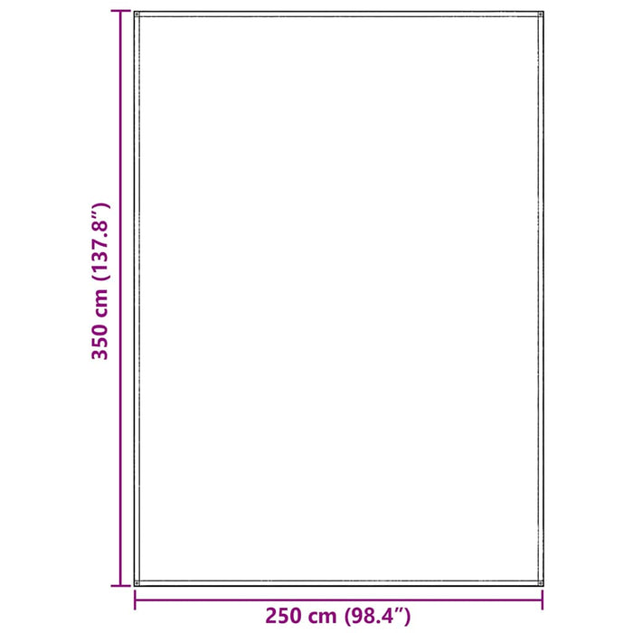 Covoare pentru Cort Albastru și Gri 350 x 250 cm Polietilenă - WALTI WALTI