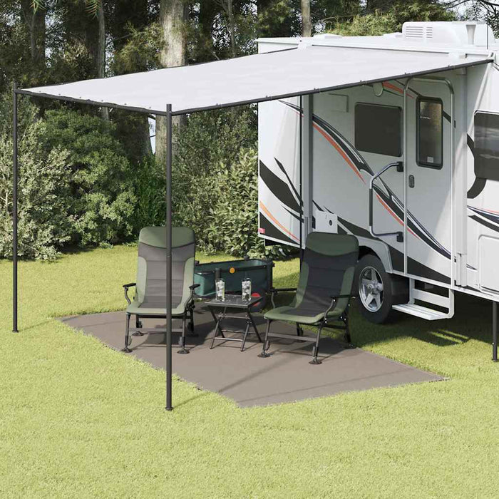 Covoare pentru Cort Manual Gri deschis 400 x 200 cm Polietilenă WALTI