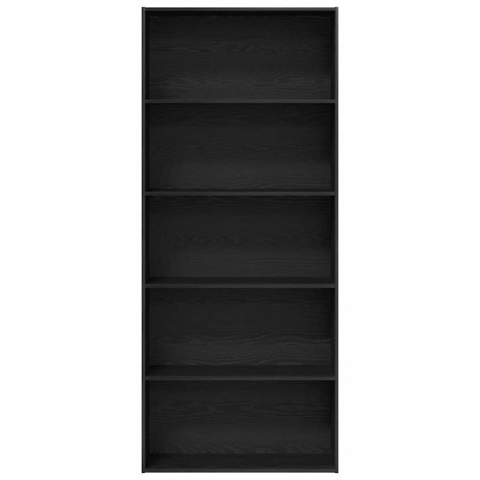 Dulap de cărți din stejar negru, 80x30x189 cm, lemn prelucrat - WALTI WALTI