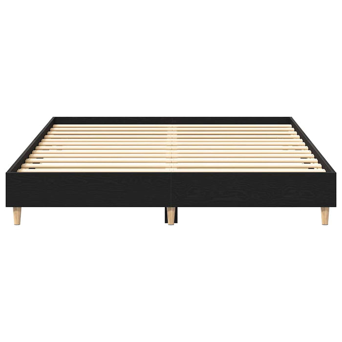 Cadru de pat Stejar Negru 150 x 200 cm Lemn compozit - WALTI WALTI
