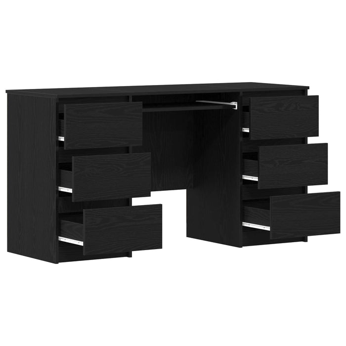 Birou cu sertar Stejar Negru 140 x 50 x 76 cm Lemn compozit WALTI