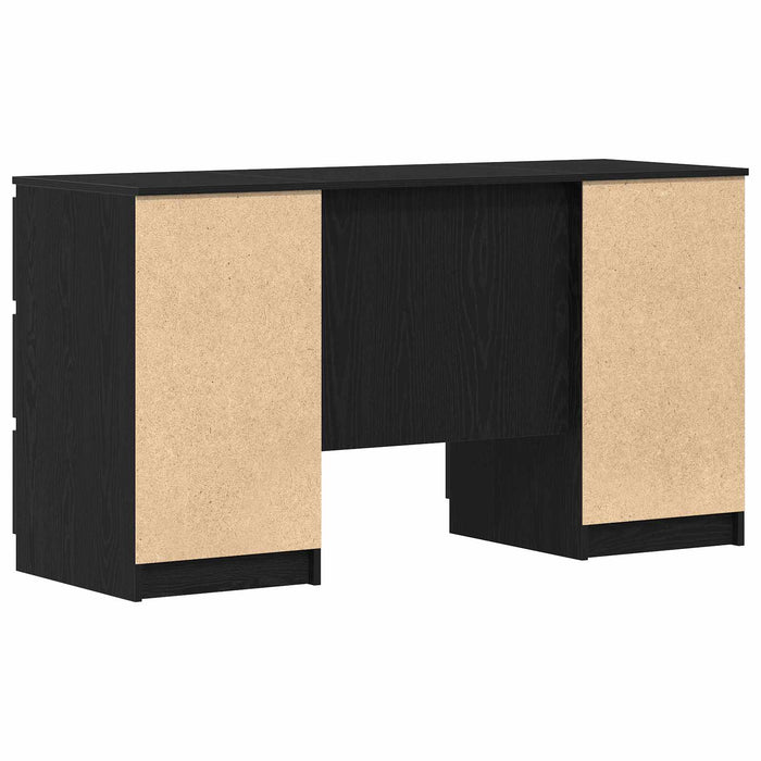 Birou cu sertar Stejar Negru 140 x 50 x 76 cm Lemn compozit WALTI