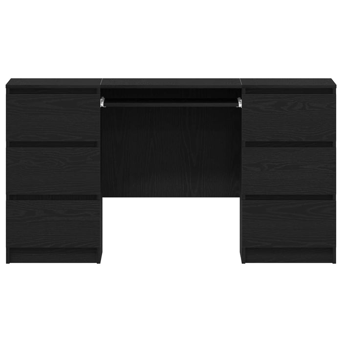 Birou cu sertar Stejar Negru 140 x 50 x 76 cm Lemn compozit WALTI