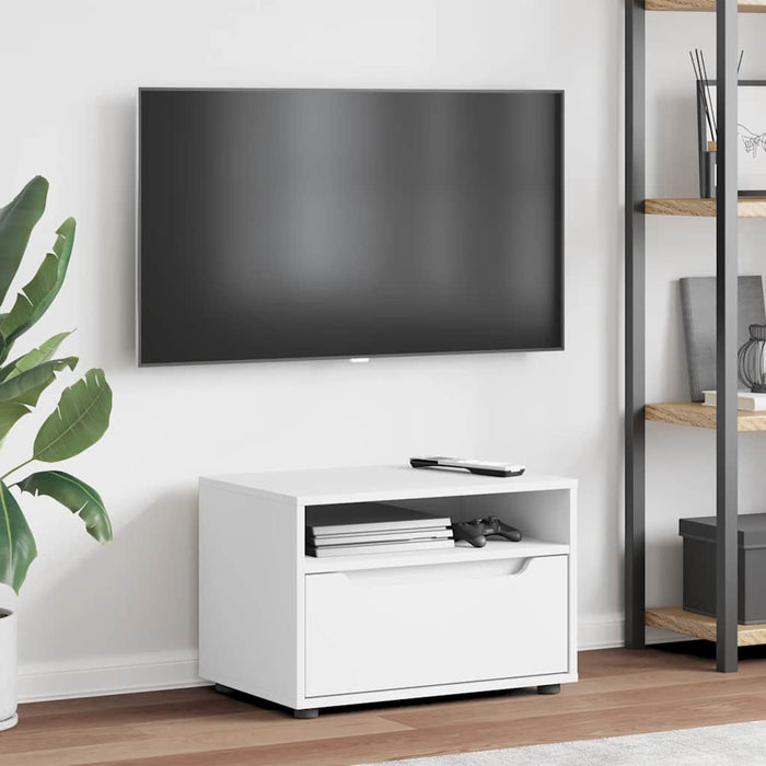 Dulap TV "VISNES" alb 60x40x38 cm lemn de prelucrare - WALTI WALTI